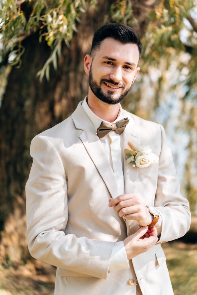 Bräutigam im Toskanapark Lindau